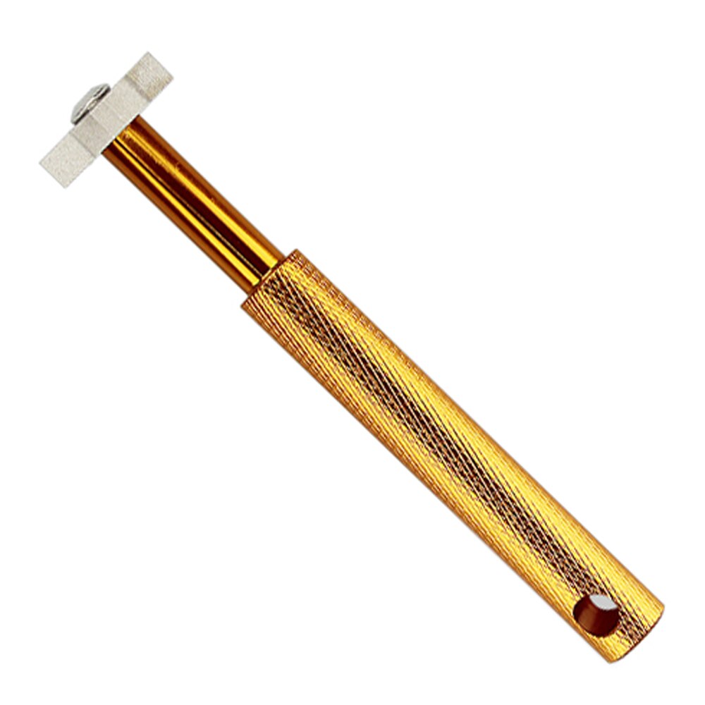 Golf groove tool golf iron wedge club groove sharpener cleaner golf club clear tool vu blade 6 farve golf tilbehør: Gylden