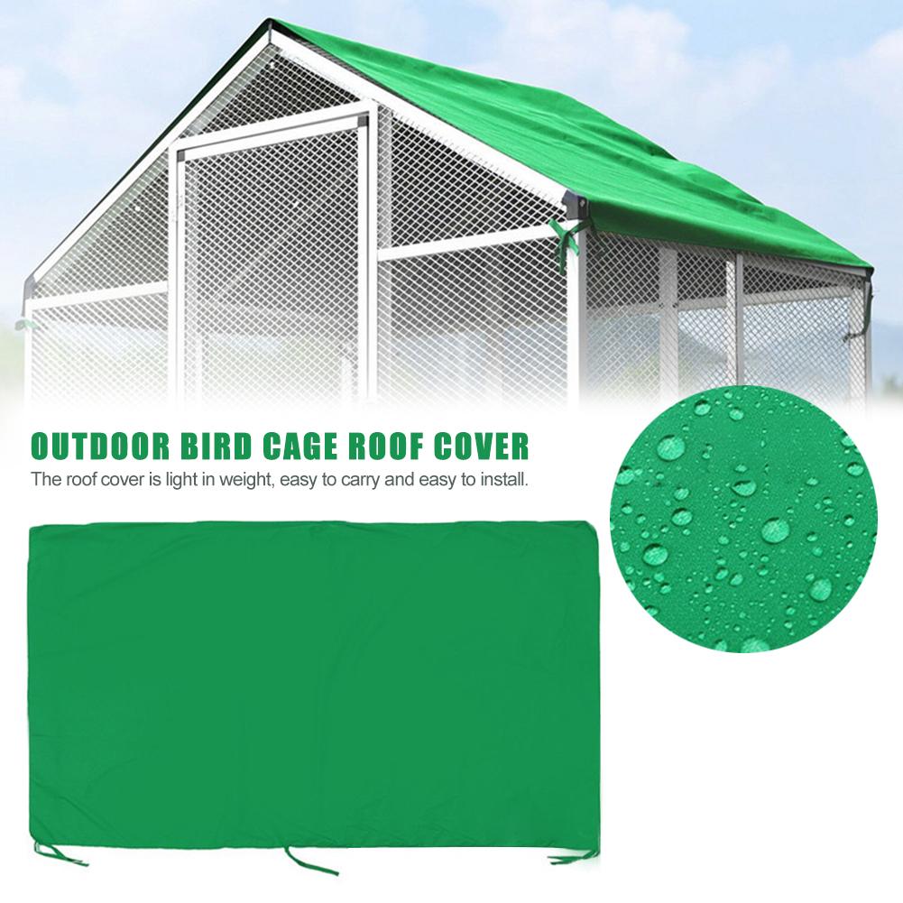 Cubierta de techo para jaula de pájaros para exteriores, cubierta impermeable para Patios, ligera, para exteriores, jardines, jaula para pájaros, Protector de techo # 4O