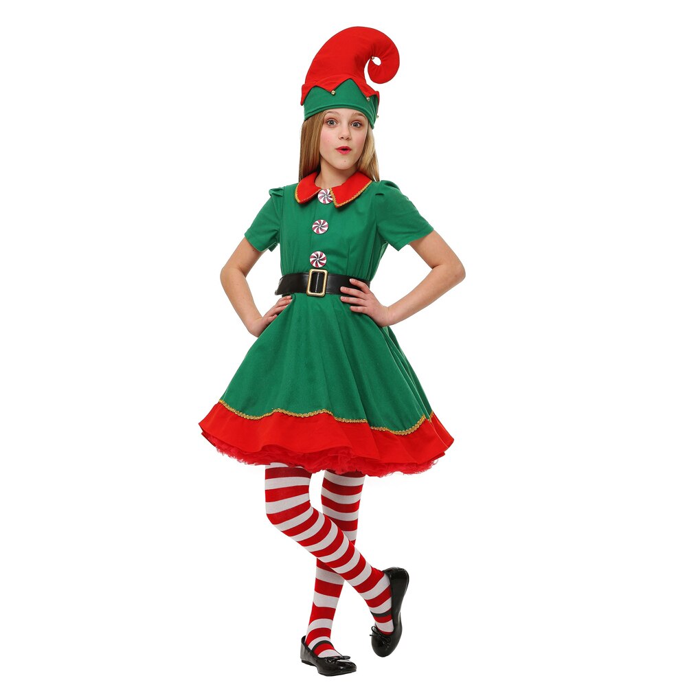 Snailify christmas outfitgirls tonttu puku perhe joulupuku vanhempi lapset naisten joulupuku