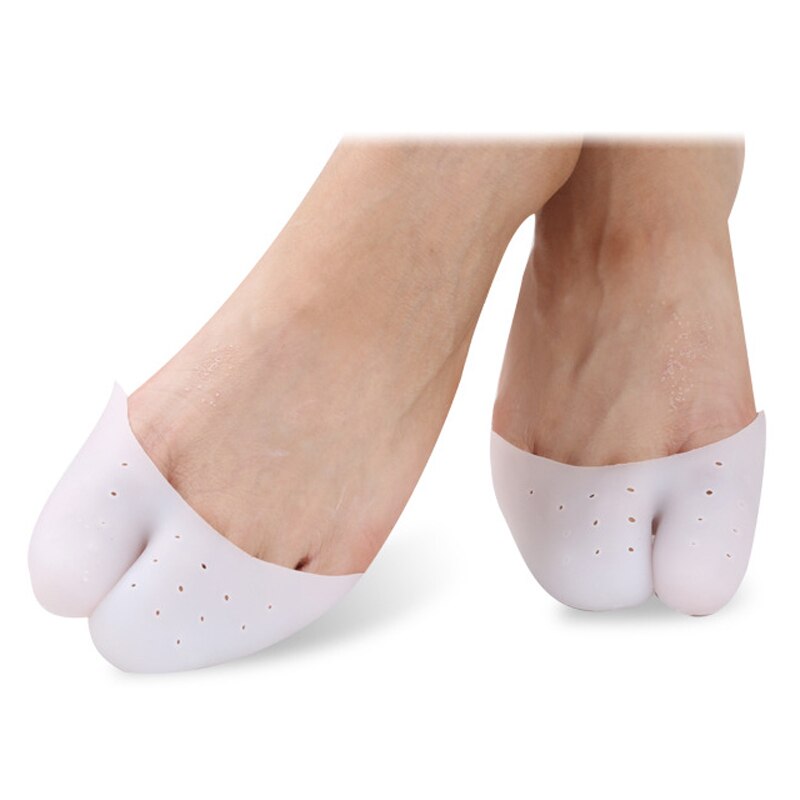 2pcs Silicone Gel Pointe Big Toe Cap Cover Foot Protectors Pads For Pointe Ballet Shoes Feet Care Tool Toe Spreader Pedicure
