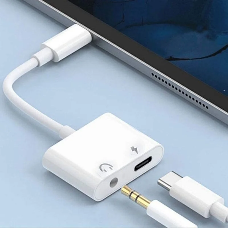 Type-C Digital Adapter DAC Decoding To 3.5mm Adapter Cable USB Shield Call Type C Adapter 2 In 1 Suitable for Huawei/Xiaomi