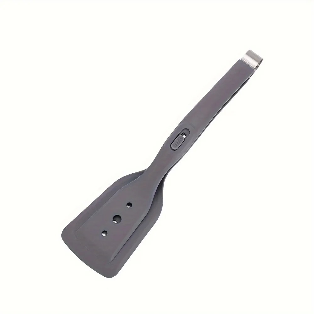 2 in 1 Stainless Steel Cooking Tongs with Silicone Tips Heat Resistant Non Stick for BBQ Steak Fish Pancakes Kitchen Tools: army green