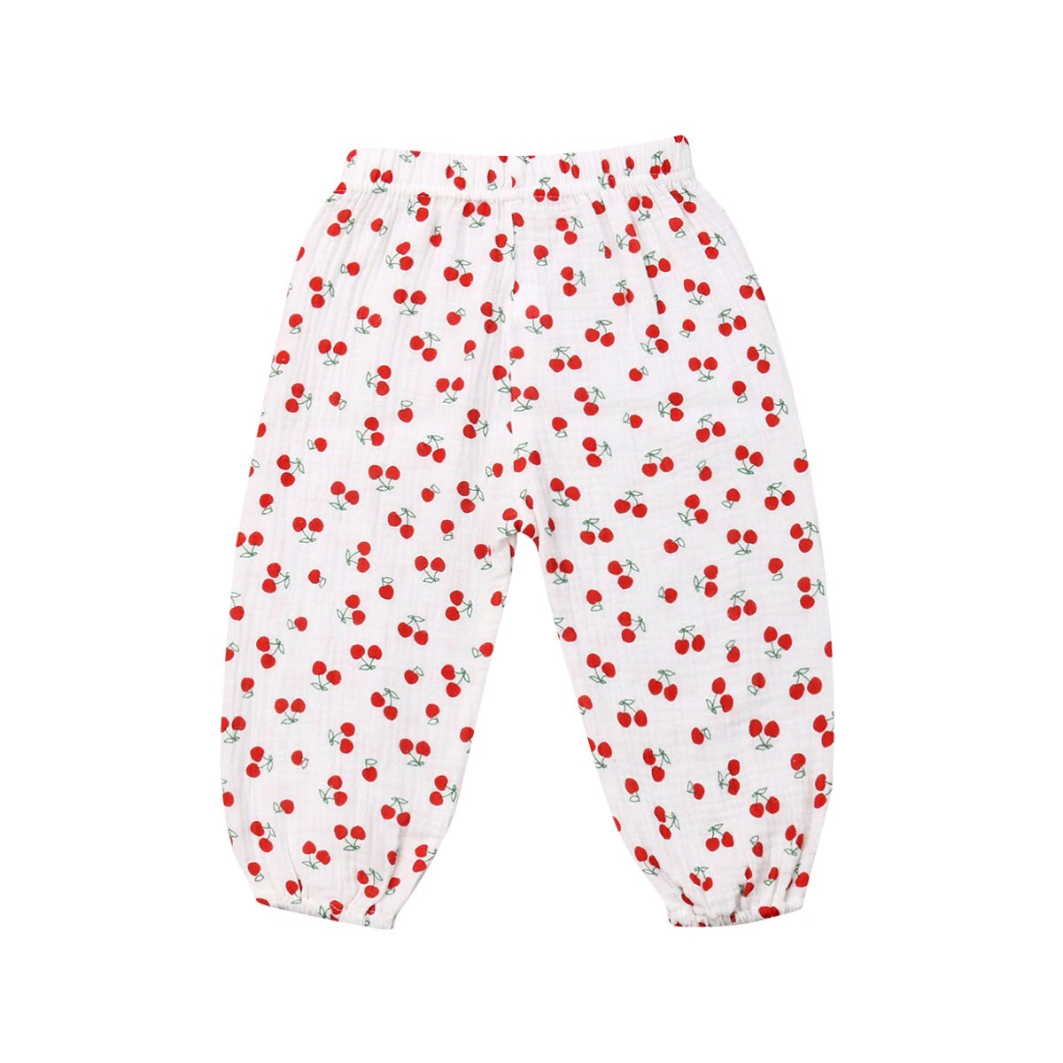 Peuter Kids Baby Boy Meisjes Lange Harem Katoen Linnen Broek Broek Leggings Blommers Kleding Soft Comfy Ploka Stippen Wortel: Rood / 12m