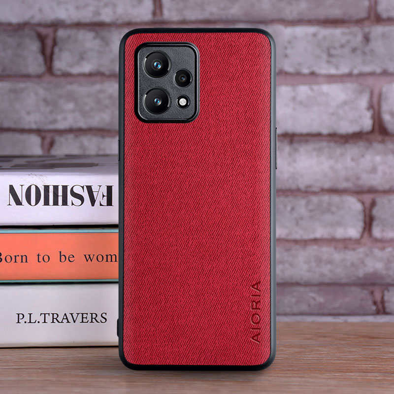 Case for OPPO Realme 9 Pro Plus Realme 9i coque Luxury textile Leather soft hard phone cover for oppo realme 9 pro case funda