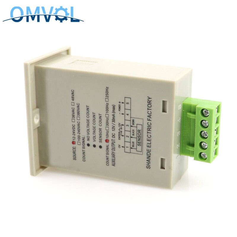 1-999999 digital counter meter 6 digits 5 terminals