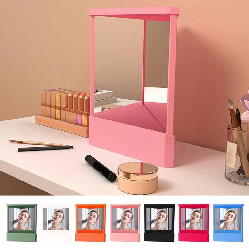 True Mirror Non Reversing Mirror Clear Cosmetic Mirror Dresser Inverted Mirror For Desktop Tabletop Living Room