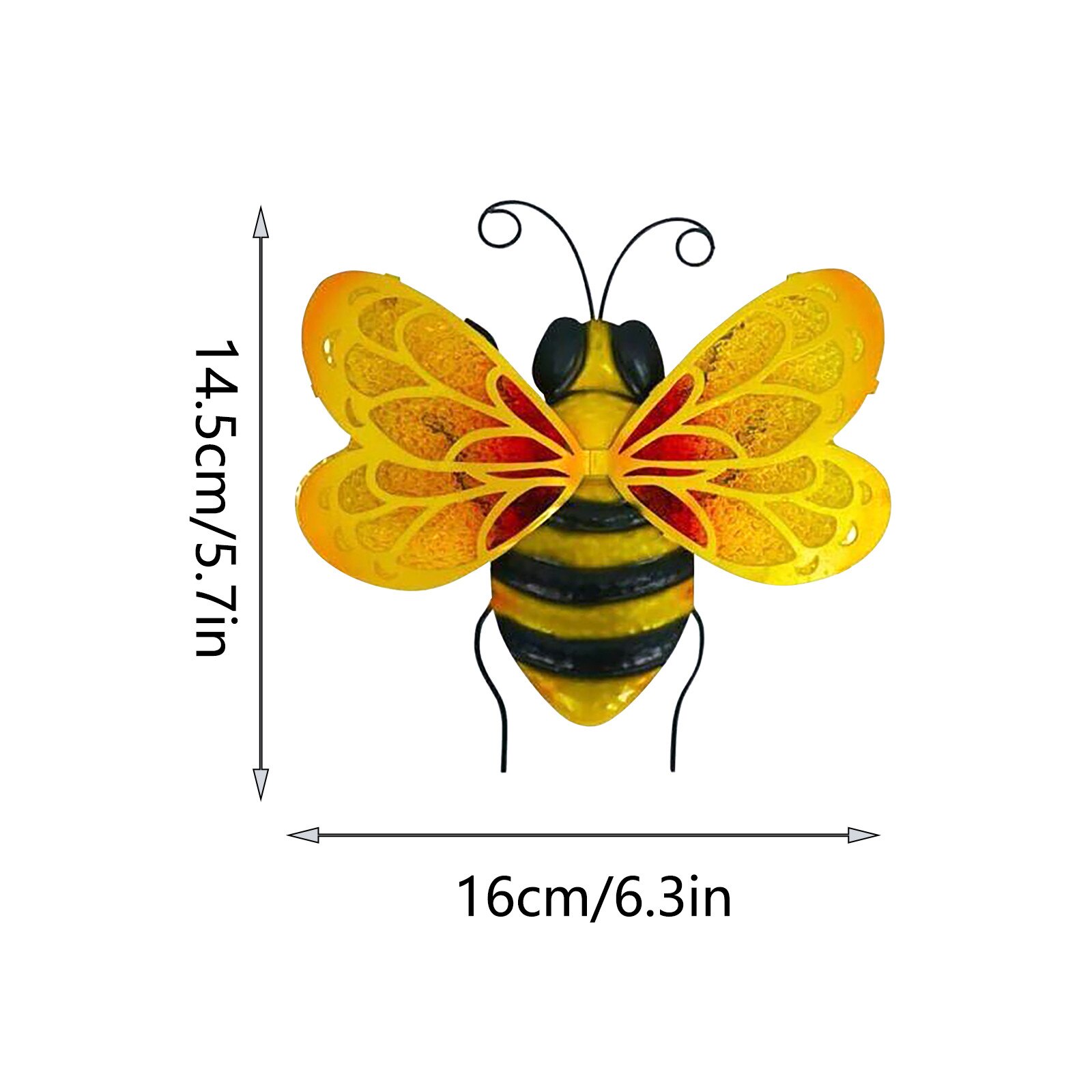 Figuras decorativas de Metal para decoración de jardín, suministros de exterior, acentos de abeja para jardín, # t1p: A