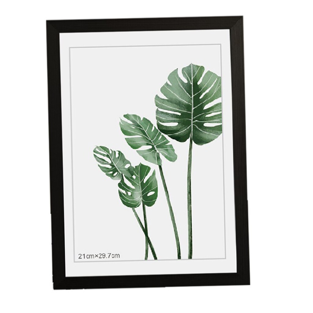 Cadre Photo en bois Nature 29.7x4 2cm/12x17 "cadre de couleur blanc noir pour images cadre affiche murale: Black