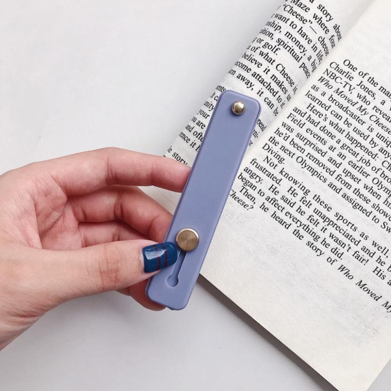 1PC Finger Ring Phone Holder Candy Plain Color Wrist Band Hand Band Finger Grip Push Pull Universal Mobile Phone Holder Stand: 18