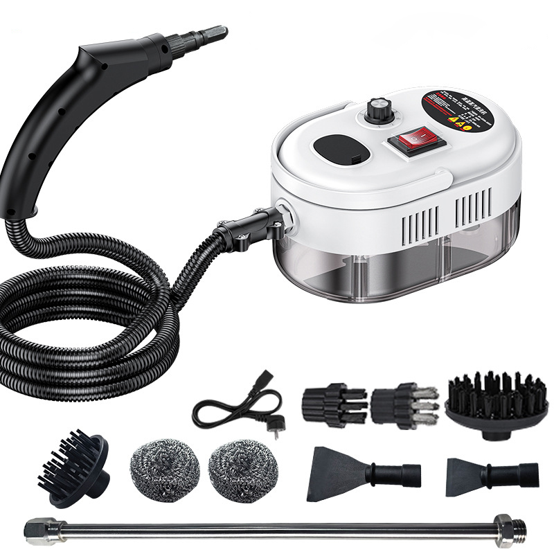 Limpiador a vapor de mano, máquina de limpieza a vapor de alta presión para máquina, capó de cocina, aire acondicionado, limpiador a vapor para coche: Blanco / 220 V