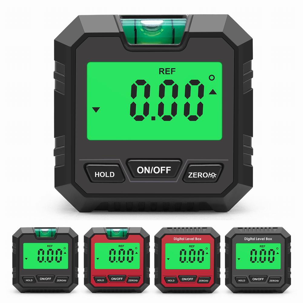 Transportador de nivel Digital, Inclinómetro de 4*90 °, Base magnética, medidor de ángulo Digital con retroiluminación, probador de nivel, herramientas de medición,