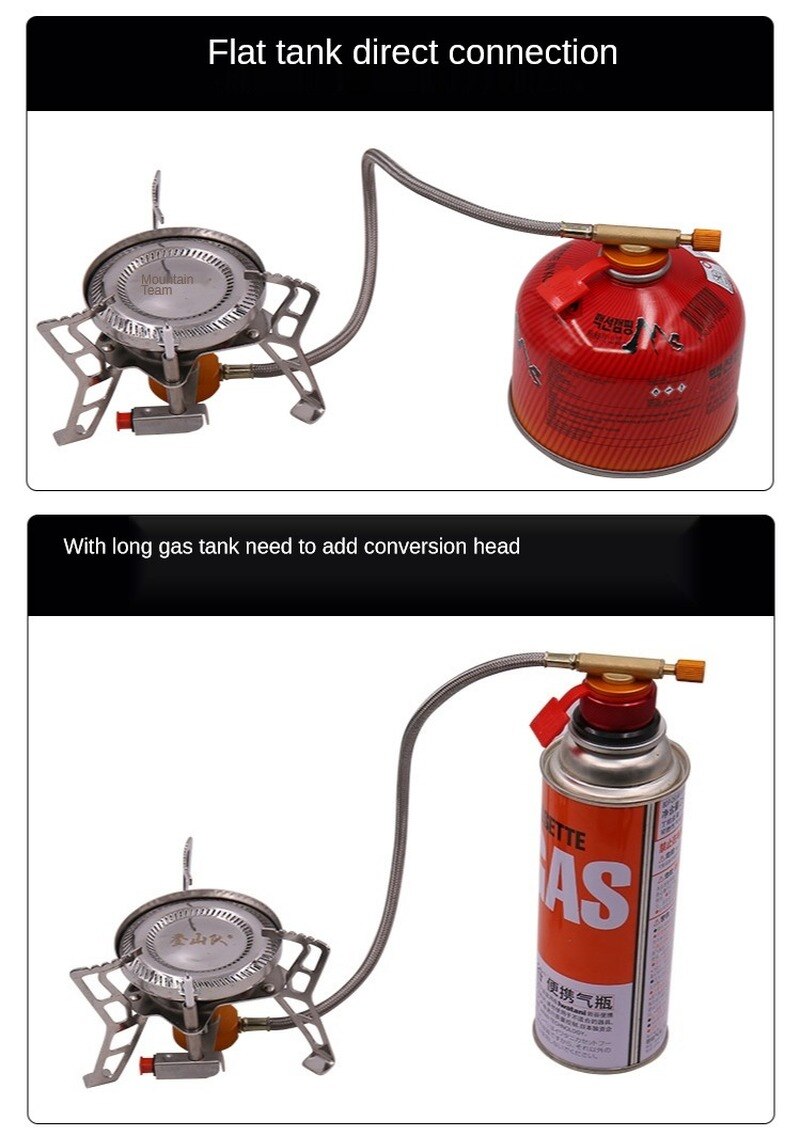 Estufa de Camping portátil para 3-5 personas, hornillo de Gas de alto fuego, para acampar al aire libre, FD38238338, almacén de Rusia