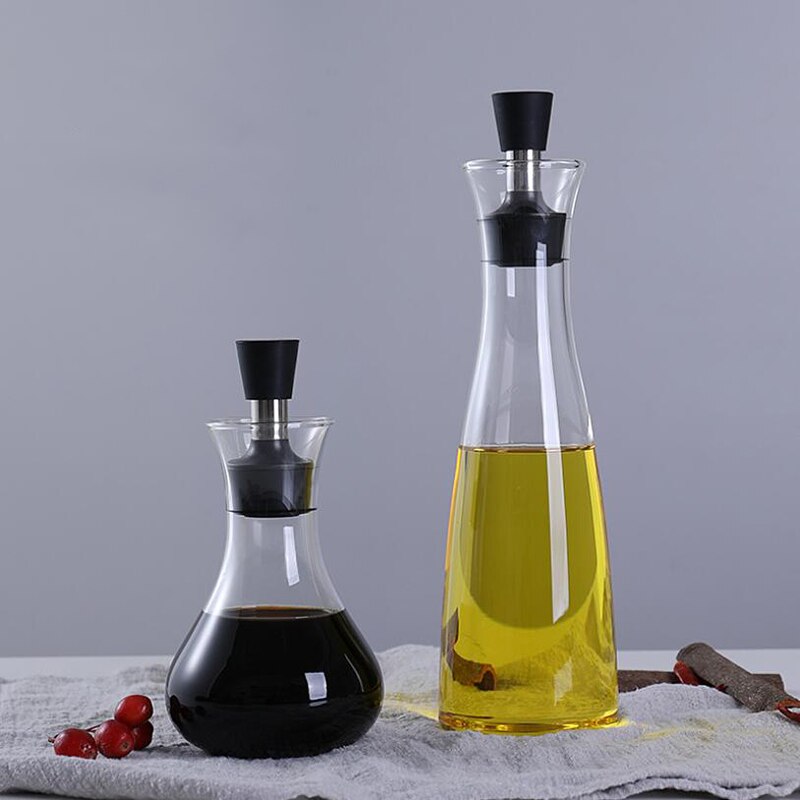 Cooking Seasoning Bottle Dispenser Sauce Bottle Glass Storage Bottles for Oil and Vinegar Kitchen Tools