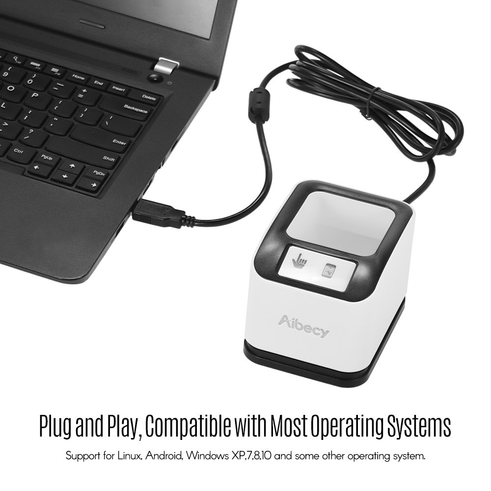Aibecy scanner 2200 1D/2D/QR Bar Code Scanner CMOS Image Desktop Barcode Reader USB Omnidirectional Screen Barcode Scanner
