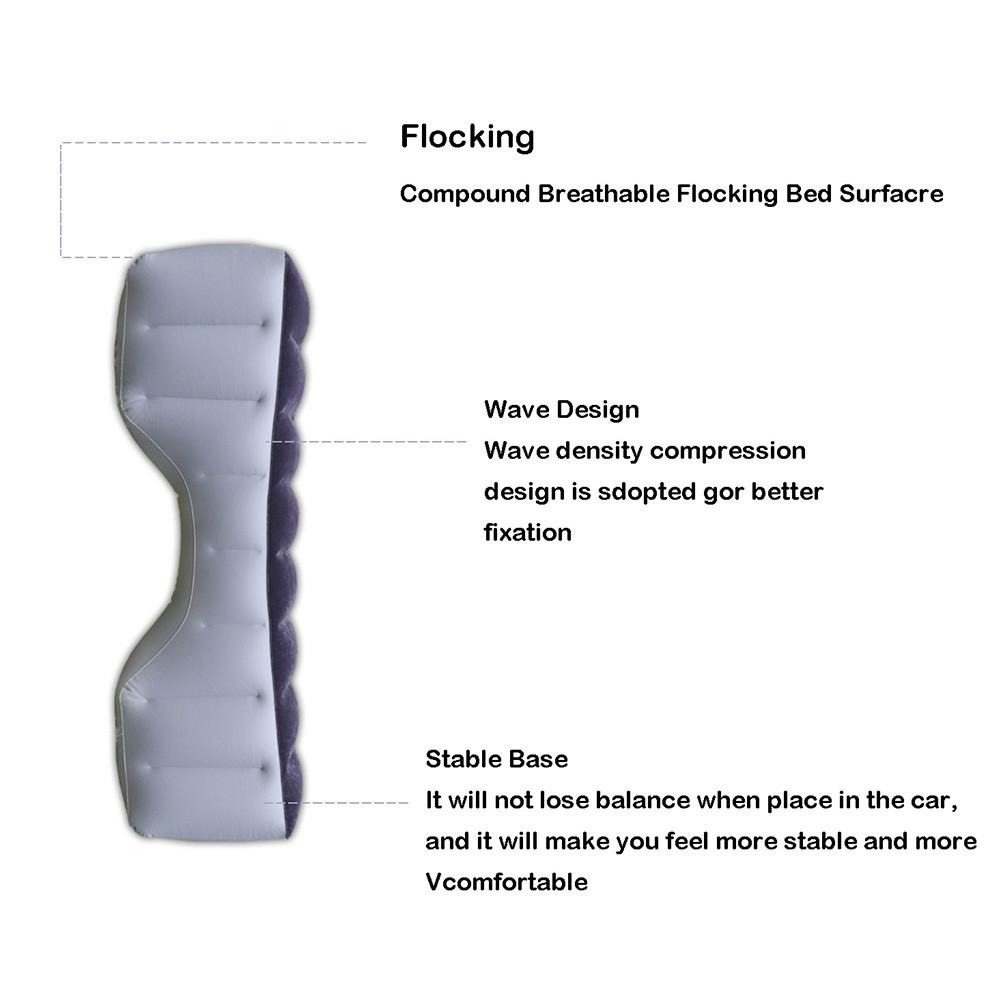 Colchón hinchable para coche, cojín para asiento trasero de coche, colchón para coche, almohadilla inflable para espacio de asiento, cojín de cama de aire para coche, viaje, Camping