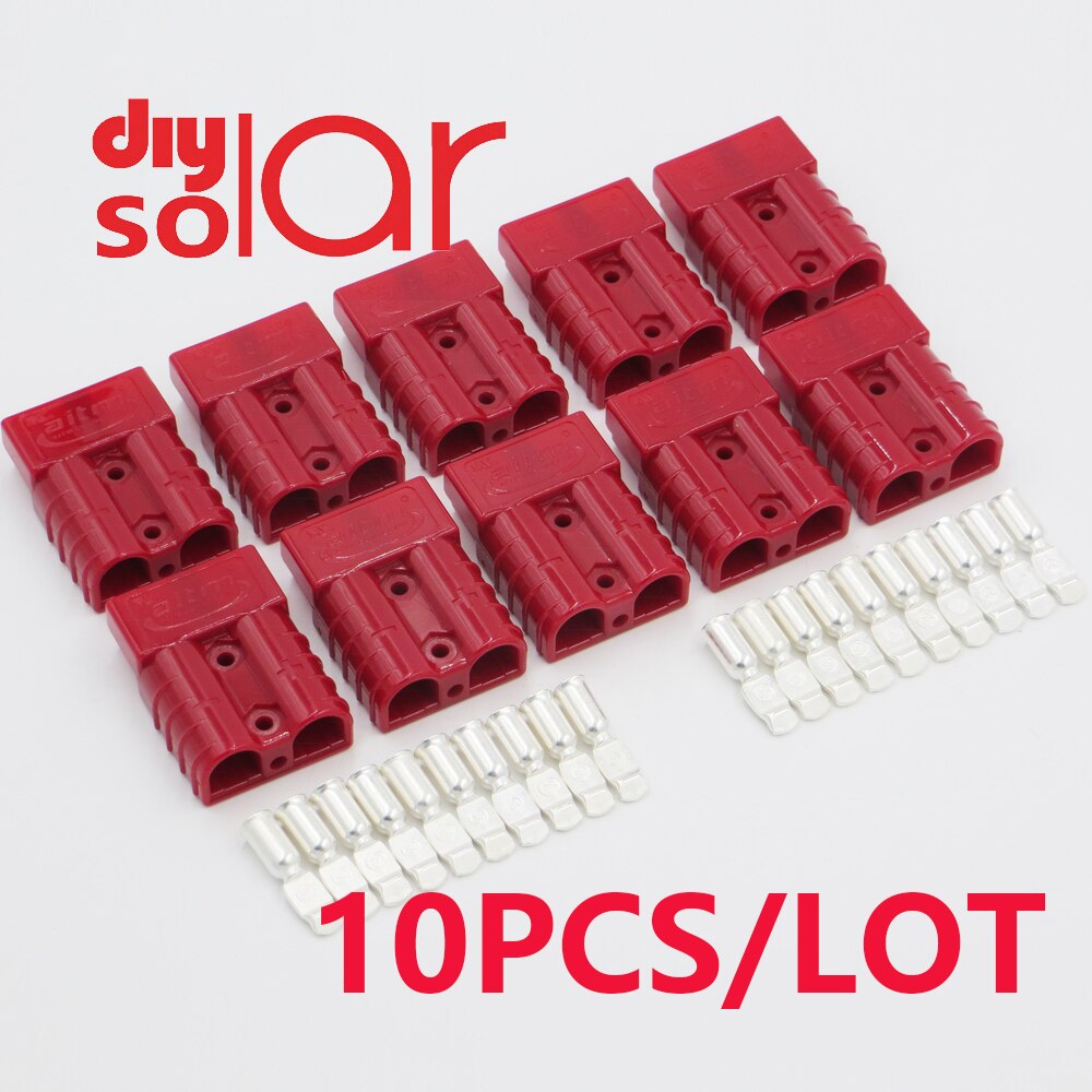 Conector de alimentación para batería de coche eléctrico, terminales de Cable UPS de CC 50A 120A 600V, 10 piezas X SB350 SB175 SB120 SB50, enchufe rápido SB50