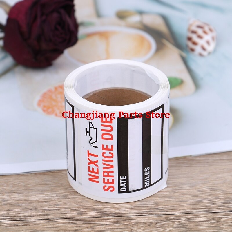 100Pcs/Set Stickers Changes Adhesive Labels Change Oil Service Reminder Sticker