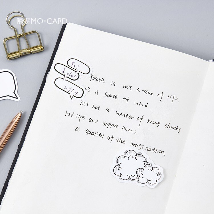 45 pcs/pack Cute Bubble Dialog Theme Sticker Label Stickers Decorative Stationery Stickers Scrapbooking DIY Diary Album