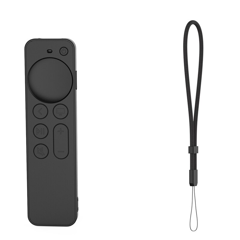 Afstandsbediening Stofdicht Cover Home Storage Beschermhoes Voor Apple Tv Siri Remote Controller Case: Black