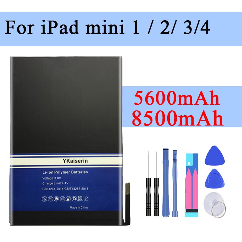 Tablette Batterie Für Apfel IPad Mini Mi Ni 1/ 2/ 3 / 4 A1432 A1445 A1454 A1455 A1489 a1490 A1538 A1546 A1550 Ersatz Batterie