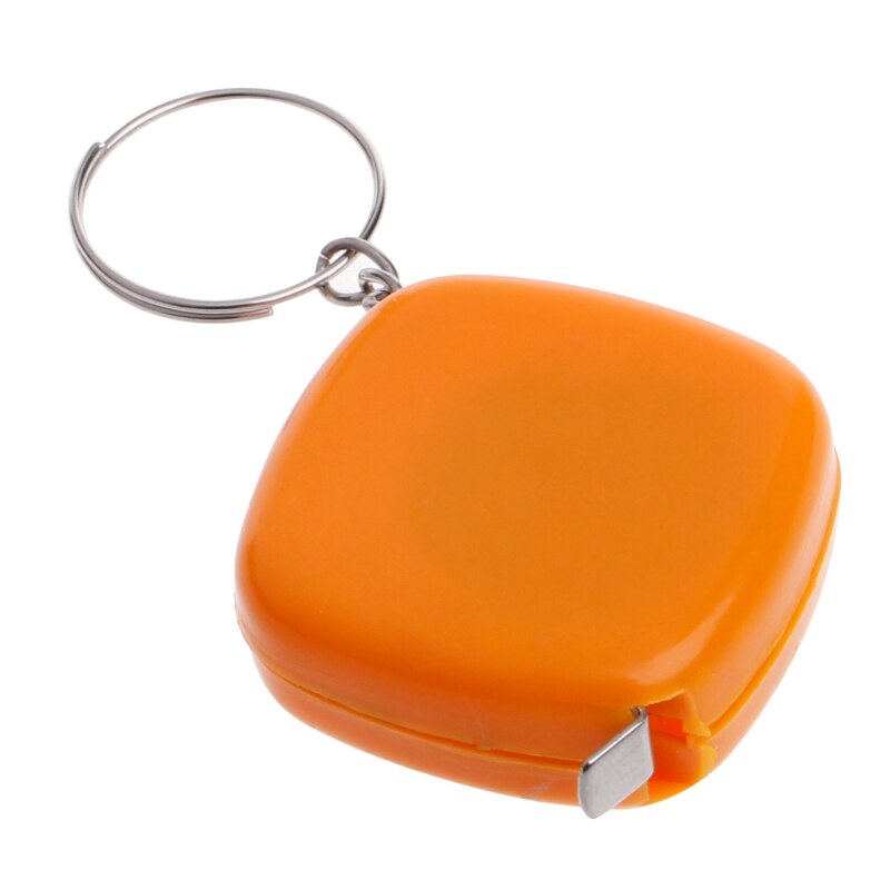 Easy Retractable Ruler Tape Measure Mini Portable Pull Ruler Keychain 1m/3ft