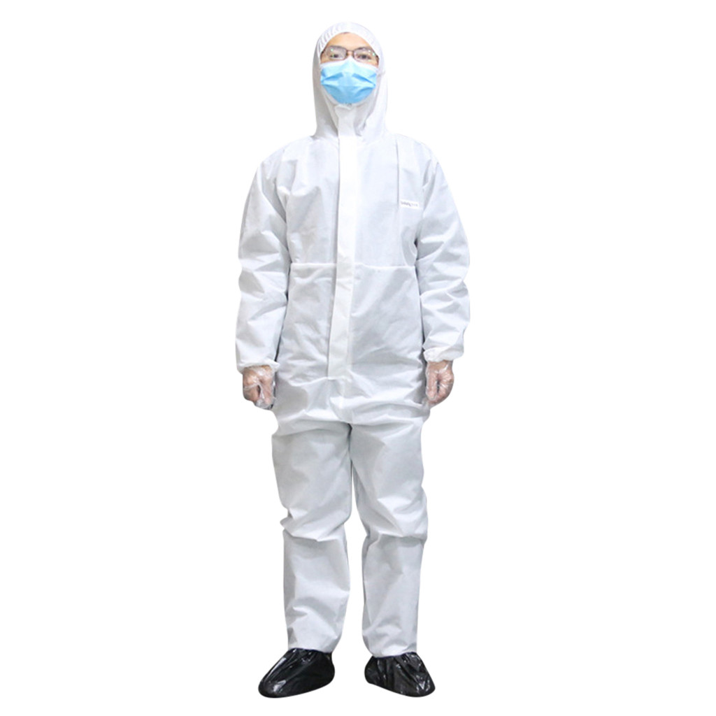 Disposable Protective Clothing Anti-Dust Isolation Clothing Uniforms Non-Porous медицинская одежда: white / XL