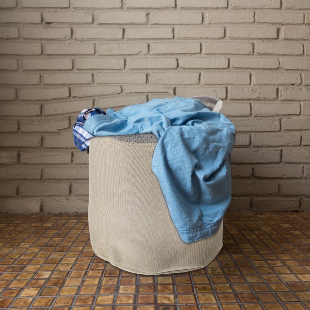 1 Pc Practical Foldable Linen Basket Storage Basket Laundry Basket Sundries Basket for Living Room Kitcken Bathroom