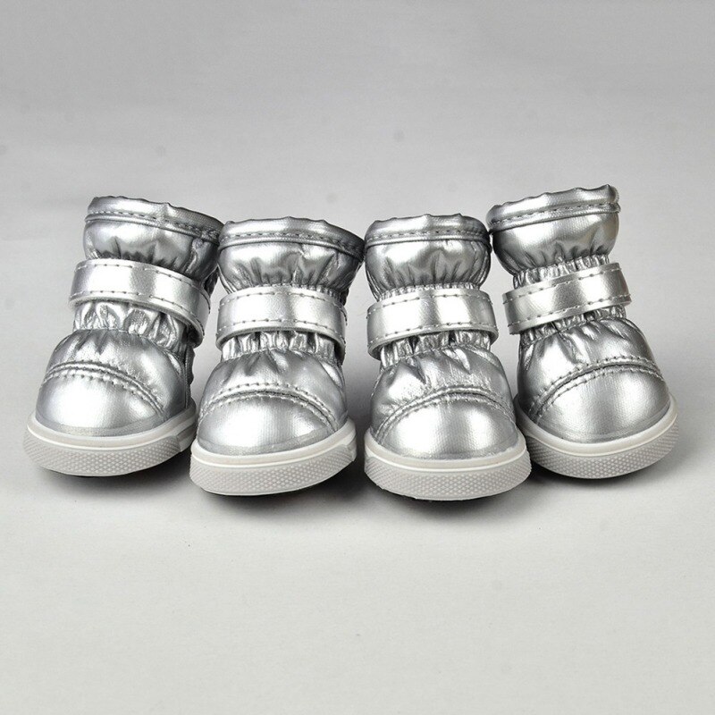 Winter Hond Schoenen Warme Snowboots Waterdichte Kleine Honden Non Slip Casual Schoenen Voor Chihuahua Teddy Pug Huisdierenproducten 4 Stks/partij
