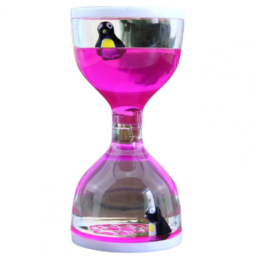 Reloj de arena líquido, temporizador de arena para aliviar el estrés, encantador y satisfactorio, temporizador de gota de aceite sensorial, reloj de arena de aceite, de Navidad, decoración del hogar: Rosa