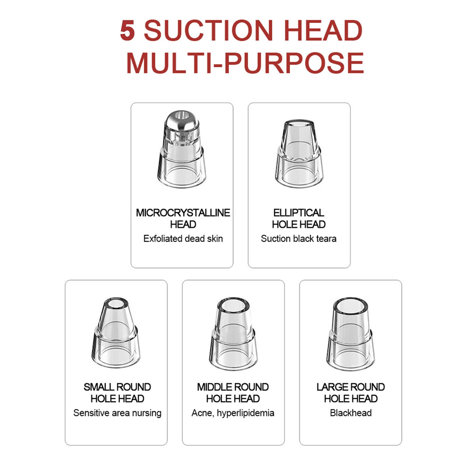 Blackhead Remover Pore Vacuum Electric Facial Cleaner Blackhead Extractor Comedo Removal Beauty Device USB Wifi and App Display