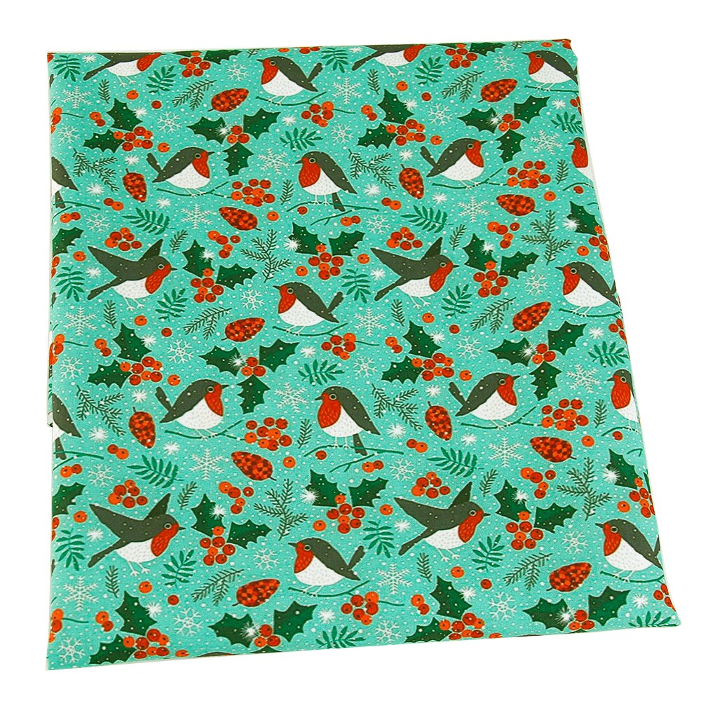 50*145cm jul 100%  bomuldstryk klud syning af quiltestoffer til patchwork håndarbejde diy håndlavet materiale ,1 yc 4059