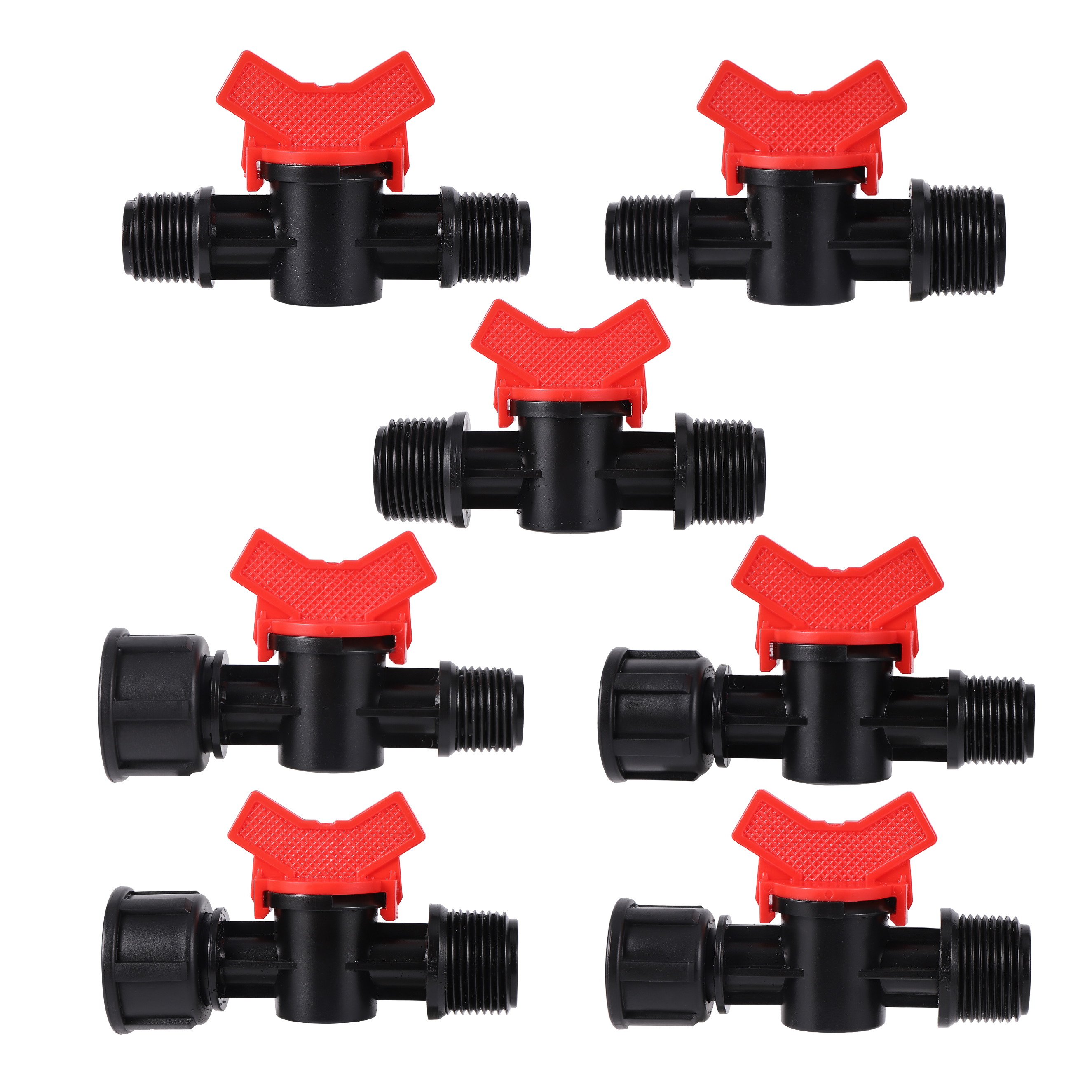 1/2" 3/4" Barb Water Control Valve Garden Drip Switch Valve Garden Hose Fittings Internal And External Thread Barb Ball Valve