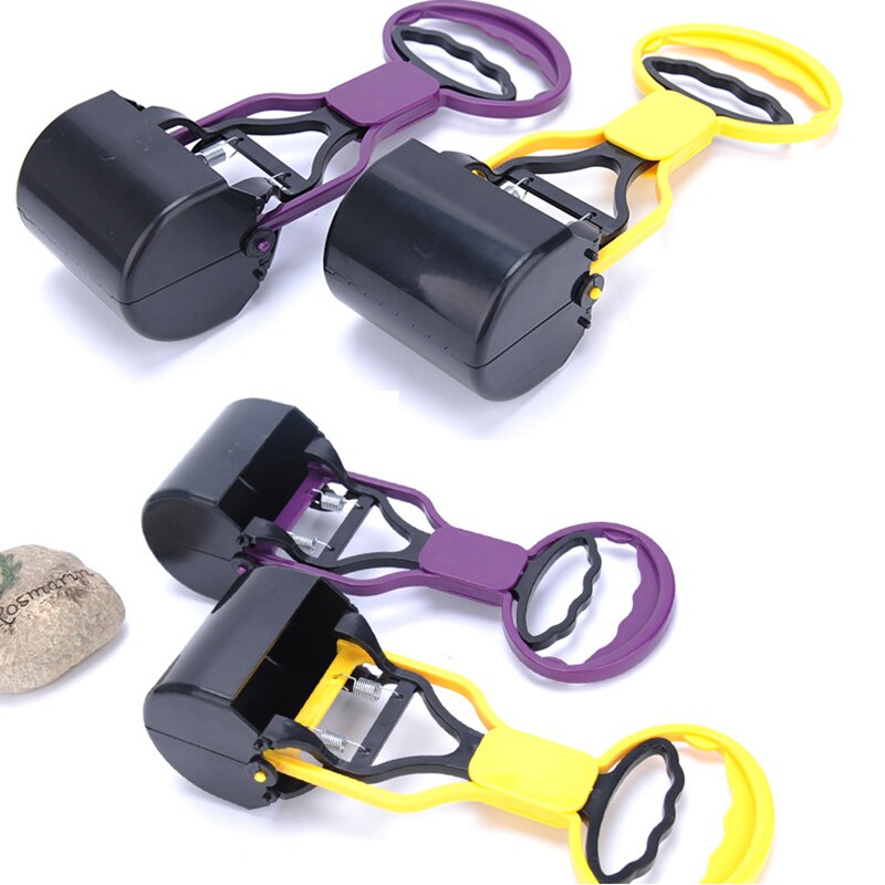 1Pcs Pet Supplies Pet Pooper Clip Poop Scooper Long Handle Durable Yard Cleaning Tool ABS Outdoor Clean Dog Accessories