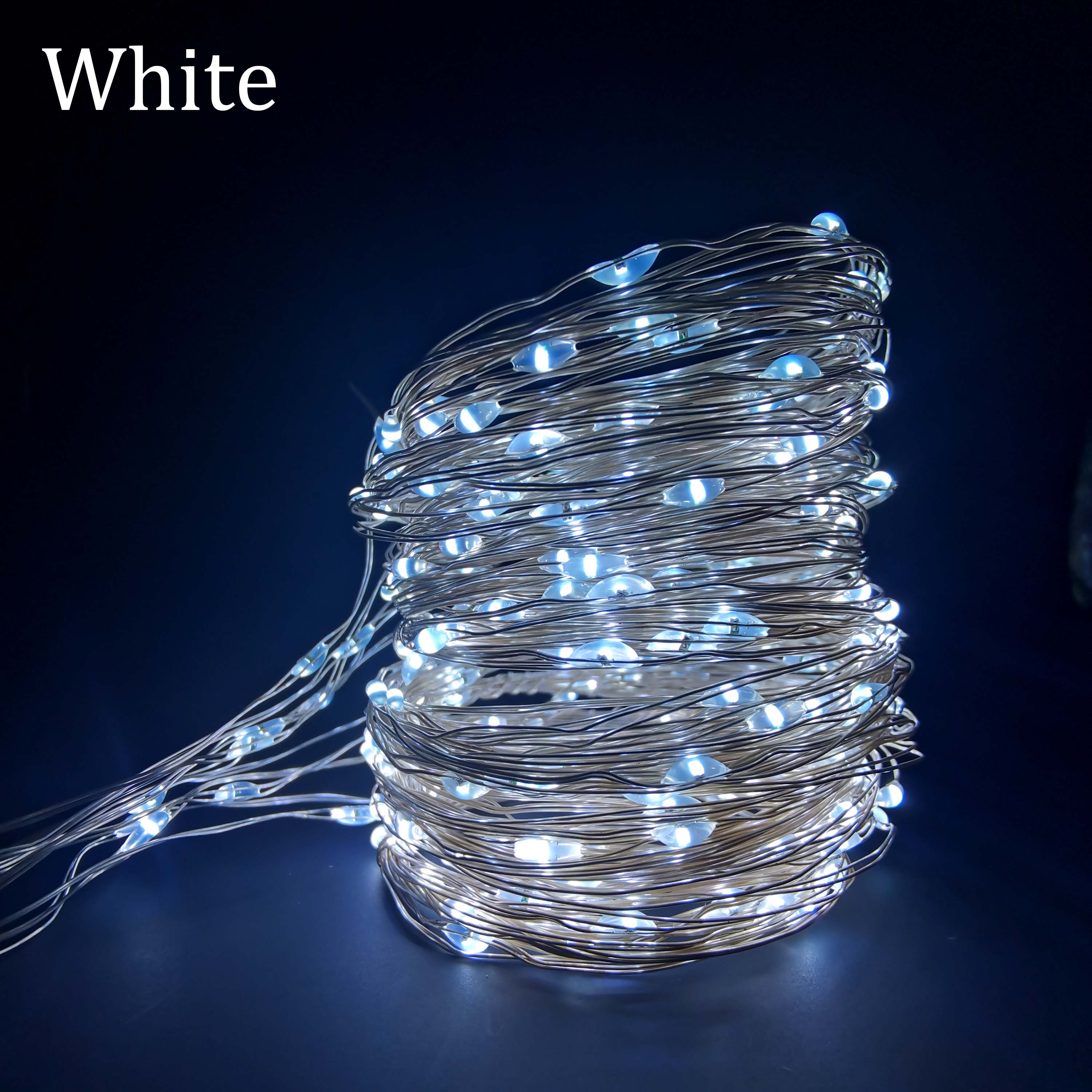 3x3m LED Fairy String Lights Remote Control USB Year Garland Curtain Lamp Decoration For Home Bedroom Window: White / 3M X 3M