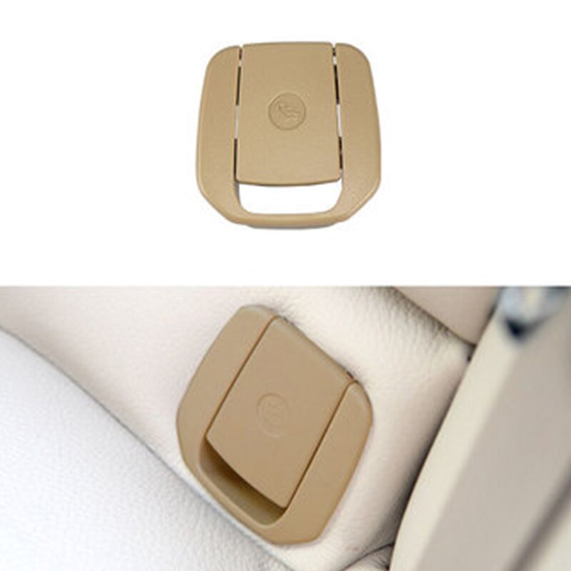Noir/Beige voiture siège arrière crochet ISOFIX couverture ABS enfant retenue boucle accessoires pour BMW X1 E84 3 série E90/F30 1 série E87
