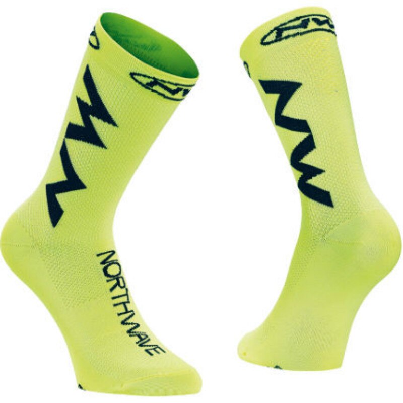 Brand Sport Cycling Socks Outdoor Men Women Running Basketball Climbing Socks: NWx-green