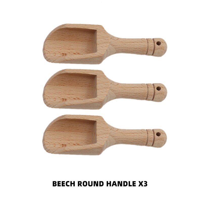Mini Houten Schepjes, Doe-het-zelf, Kleine Schepje Badzoutlepel Lange Steel Snoepmeellepel Voor Badzout Keukenbenodigdheden
