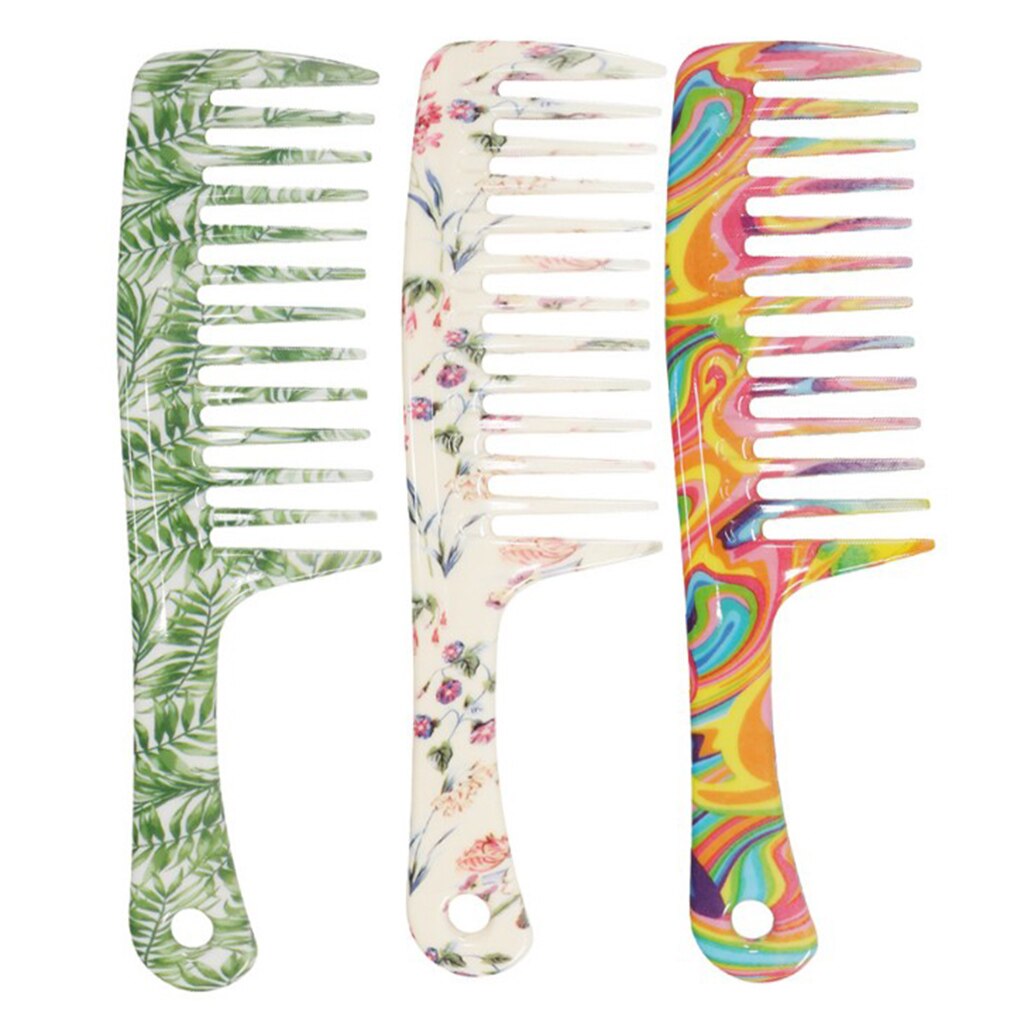 Grove Kam Detangling Hair Brush,Paddle Hair Kam, zorg Handgreep Kam Voor Lange Korte Rechte Krullend Kappers Gereedschap