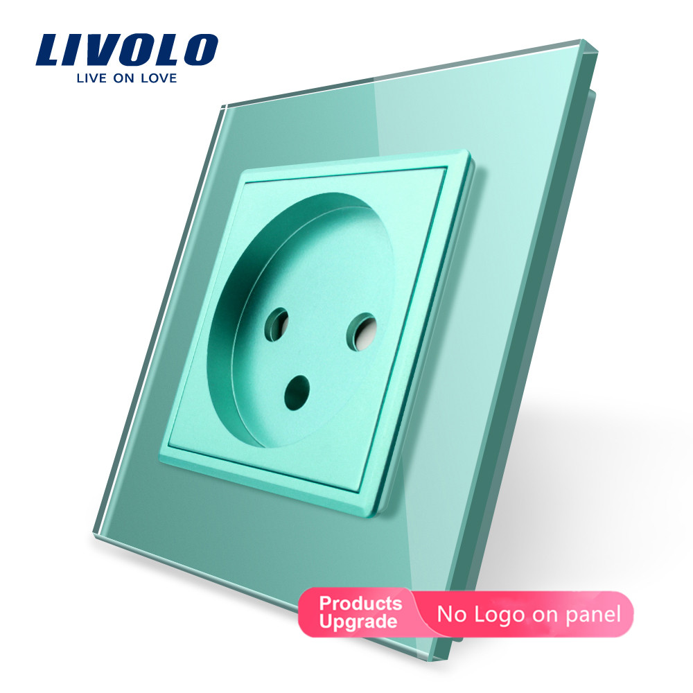 Livolo luxury Wall Touch Sensor Switch,Light Switch,Crystal Glass,Power Socket,multifunctional sockets,Free Choice,no logo: Israel socket