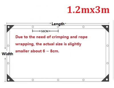 Newly Thicken 0.3mm Clear Transparency Waterproof Tarpaulin Outdoor Garden Truck Highly PVC Rainproof Tarp Cloth Curtain: 0.3mm 1.2mx3m