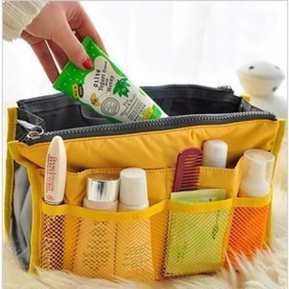 Makeup Bag Case Organizer Insert Bag Women Nylon Travel Handbag Large liner Lady Make up Cosmetic Bag Female Wash Toiletr: 8