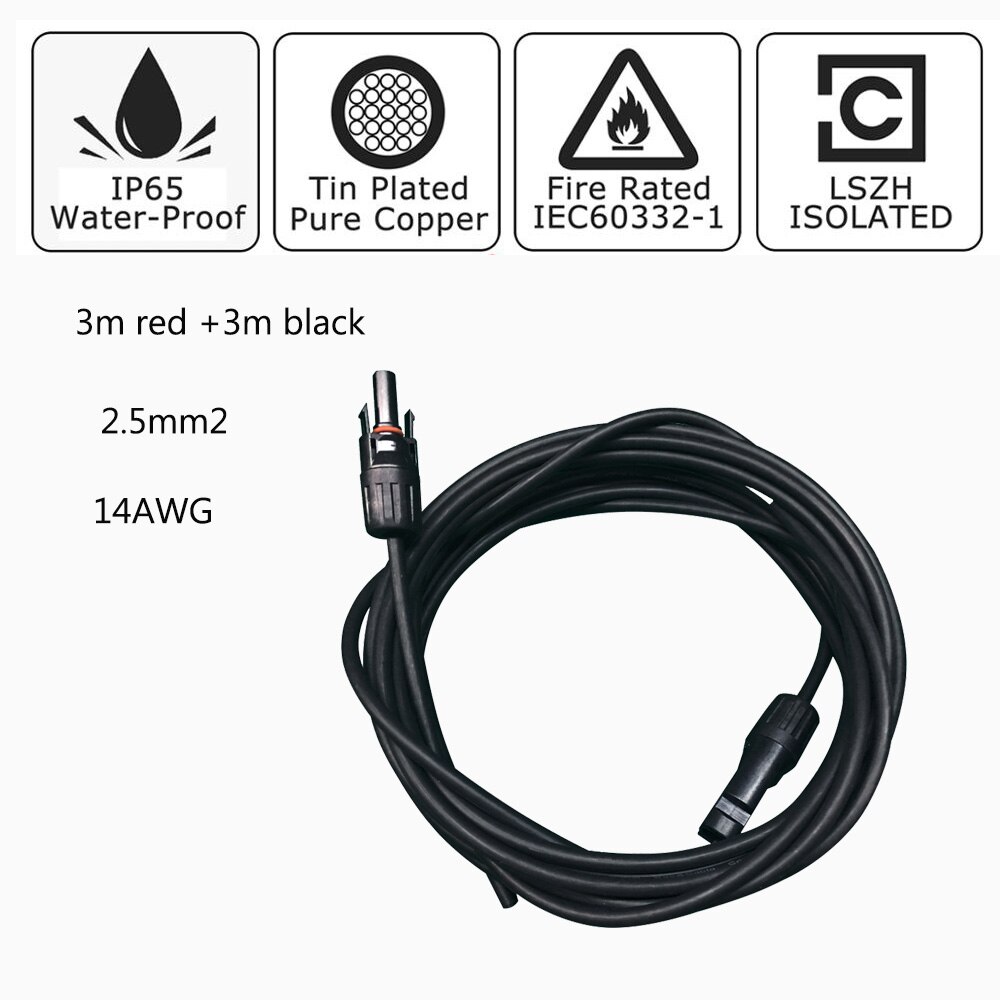 Solar System Accessories 10A/20A/30A 12V 24V PWM Solar Charge Controller+Battery Connection PV Cable+Connector+Mounting Bracket