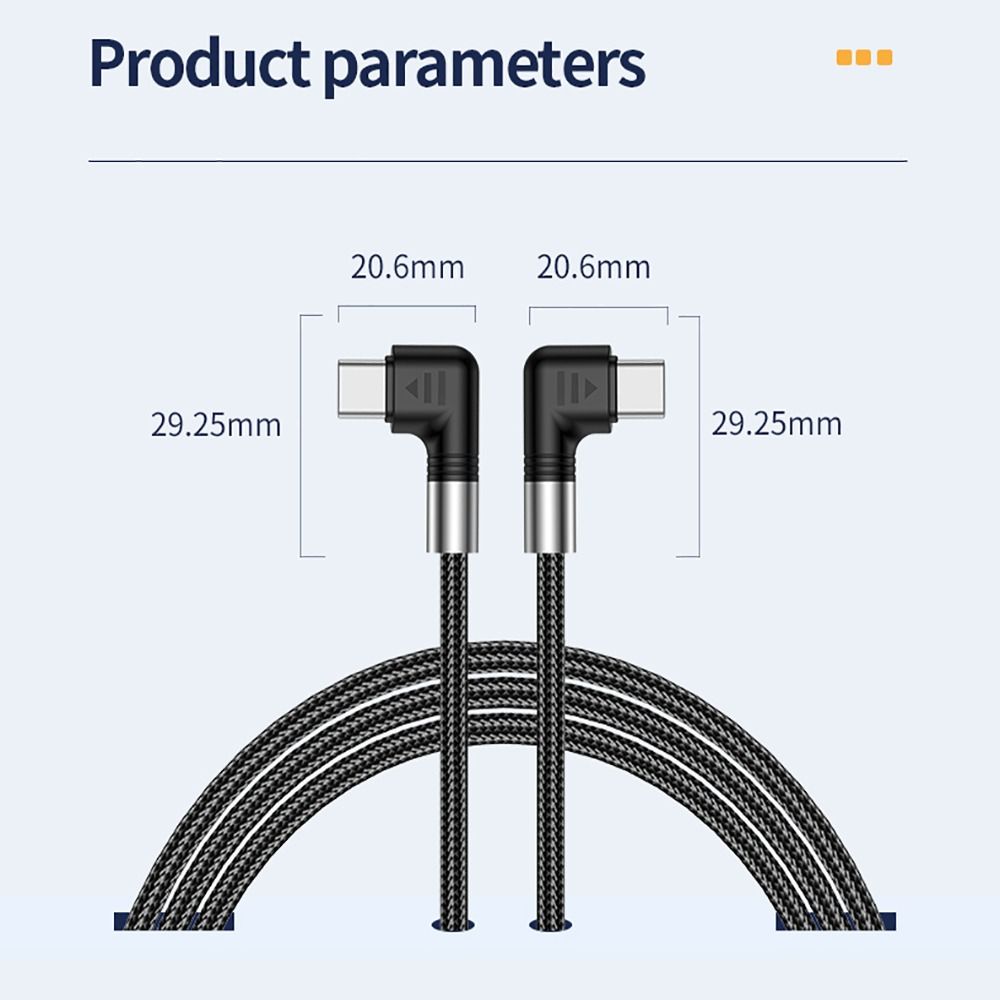 90 grader 20v 5a emarker-brikke  qc4.0 usb-c-datakabel type c-kabel hurtiglading  pd 100w