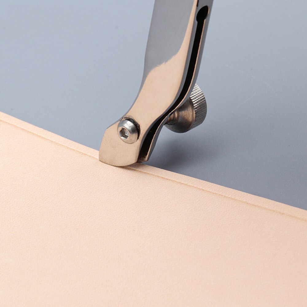 Leather Tools Adjustable Cutter DIY Handmade Leather Crimper Slotting and Grooving Device Edge Holder Leathercraft Cutting