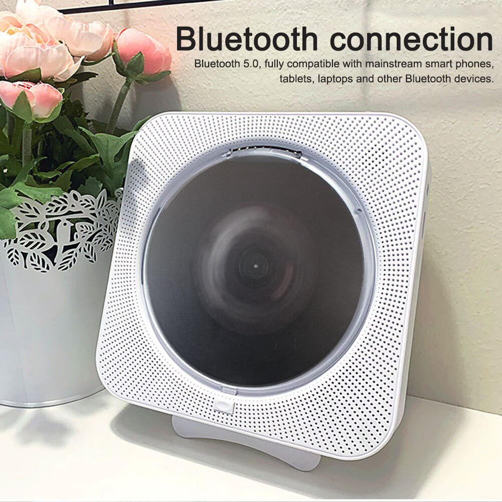 Multimedia Bluetooth CD Player Remote Control USB Wall Mounted HIFI LED Screen