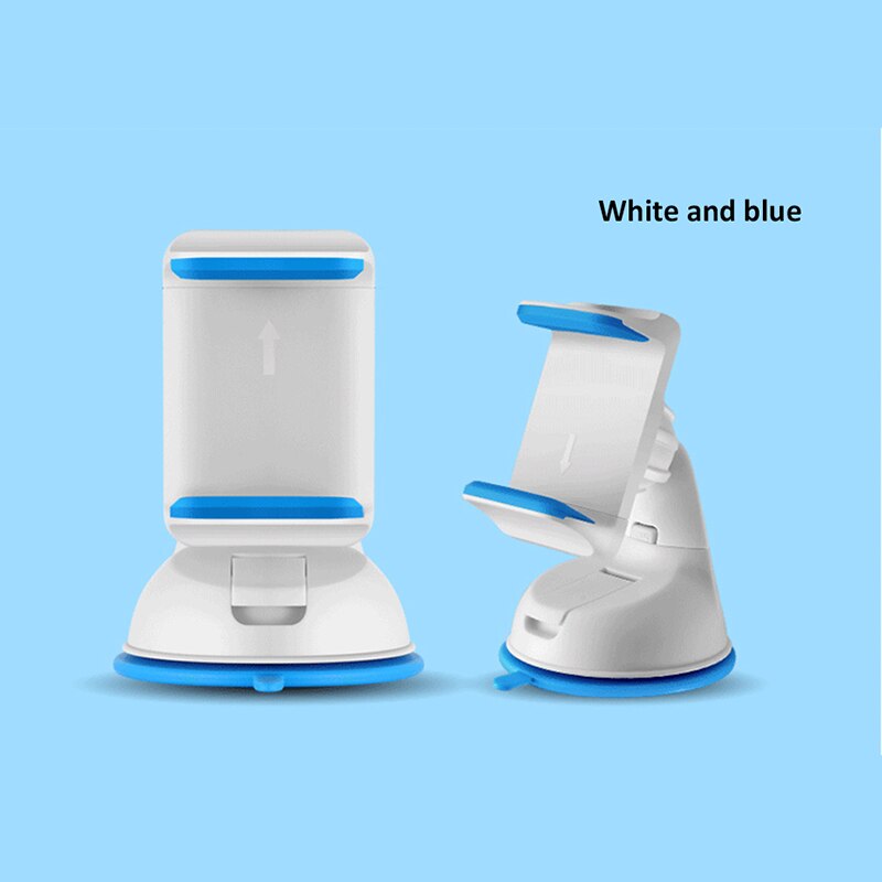 Esvne universele voorruitbevestiging auto telefoonhouder voor iphone 8 6 7 x telefoon autohouder stands ondersteuning mobiele telefoon: Witblauw