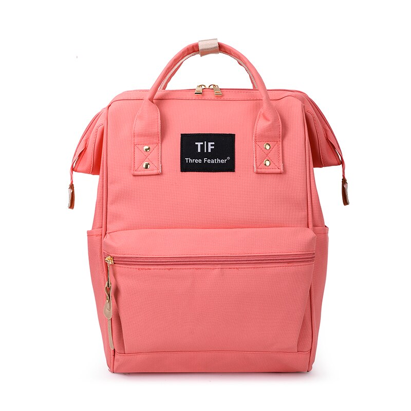 Women Waterproof Backpack Youth Korean Style Shoulder Bag Laptop Schoolbags For Teenager Girls Mochila Rugzak Sac A Dos: dark pink