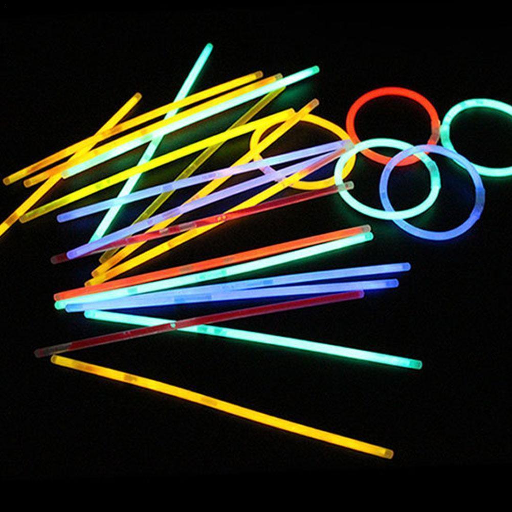 10 sztuk pomadka rozjaśniająca wielobarwność pałeczka fluorescencyjna nocny blask dorosłych kij dzieci impreza urodziny prezent zabawki dekoracje T1P7