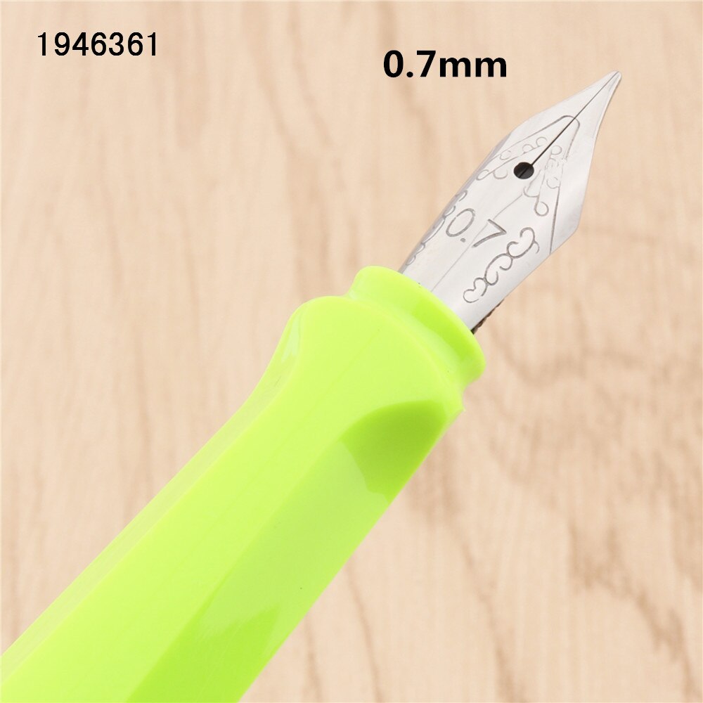 Jinhao 871 fluoresoiva vihreä gootti rinnakkain taide kukka body art litteä kärki vinyyli tiibetin arabia opiskelija toimisto mustekynä: 0.7mm