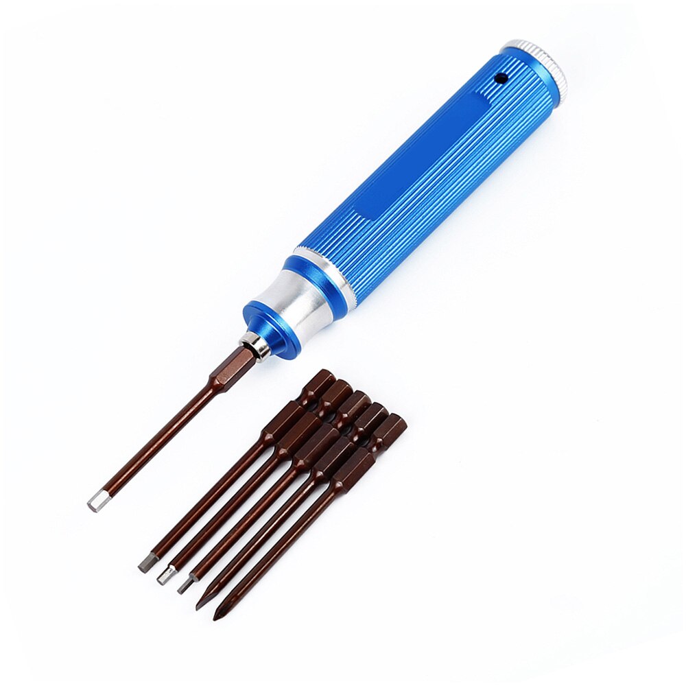 Herramientas RC, juego de destornilladores hexagonales de 4 Uds., chapado en titanio endurecido, destornillador de 1,5 2,0 2,5 3,0mm para helicóptero RC, barco, juguetes para coches